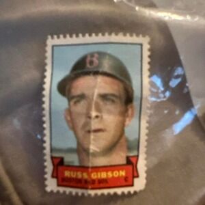 Russ Gibson Boston Red Sox 1969 Topps Single Stamp MLB Baseball